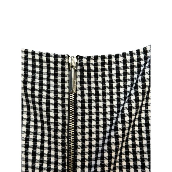 Kate Spade sz S Dress Gingham Fit & Flare Black White Classic Preppy Minimalist - Picture 6 of 7